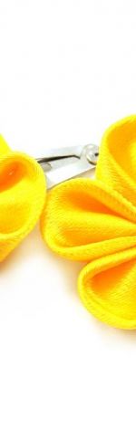 żółte mini spinki