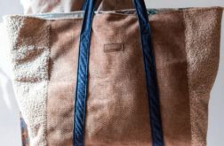 Pudroworóżowa duża torba typu shopper