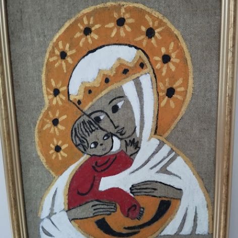 Obraz Malowany na lnie