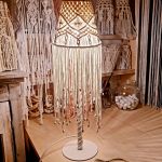 Lampka Lampa Makrama Handmade Boho Eko Bawełna  - 
