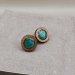 Kolczyki drewniane Turkusowa Opowieść - 3