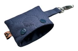 Etui, dozownik na woreczki na psie odchody, kupoworki Granatowy pikowany