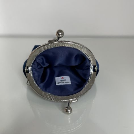 Portmonetka welurowa damska Chaber haftowana ręcznie 