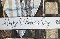 Kartka w pudelku! Walentynki! Kartka męska! Opakowanie na prezent!