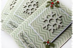 Kartka świąteczna ze śnieżynką