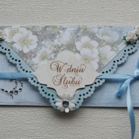 Kopertówka z okazji ślubu ' różany świt'' 