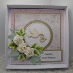 Kartka na chrzest dla dziewczynki w pudełku 03 - 