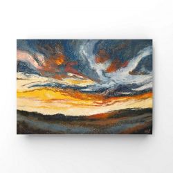 Niebo-praca pastelami suchymi 