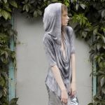 Bluza oversize srebna / Oversize silver hoodie - 