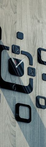 Zegar ścienny akryl "Kwadratowe abstrakcje"