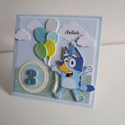 Personalizowana kartka urodzinowa Bluey