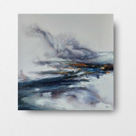 Abstrakcja-obraz akrylowy formatu 60/60 cm.
