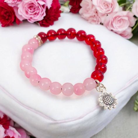 Bransoletka na gumce słonecznik