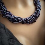 Naszyjnik Fioletowe Kryształki 2 - 