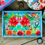 Taca dekoracyjna, kwiaty, dekoracja stołu, pomysł na prezent, GRATIS podkładki - 