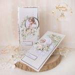 Kartka komunijna pamiątka "WhiteRoses5"GOTOWA - 