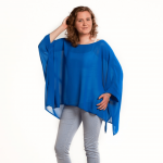 Szyfonowa tuniko-bluzka chaber - 