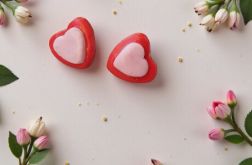 Kolczyki serduszka z modeliny