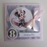 Kartka na urodziny z myszką Minnie - personalizacja - Kartka na urodziny z myszką Minnie - personalizacja