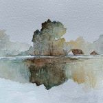 Pejzaż 79-praca formatu A5 - 