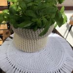 Podkładka na stół ,średnica 30cm, boho,okrągła podkładka. - 