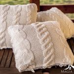 Poduszka "Warkocze ecru" - 