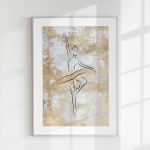 ZESTAW PLAKATÓW - Tryptyk Baletnica -  40x50 cm set56 - wizualizacja