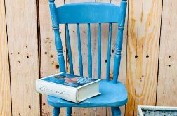 Krzesło patyczak, niebieskie krzesło