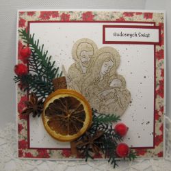 Kartka na Boże Narodzenie w pudełku 02 - pachnąca