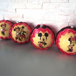 Zestaw bombek choinkowych dla dzieci MINNIE