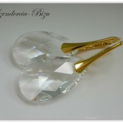 Kolczyki Swarovski Elements Pear Shaped 22mm Crystal