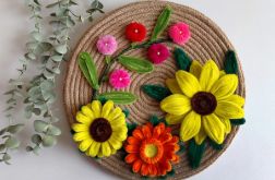 Kompozycja kwiatowa z margaretkami