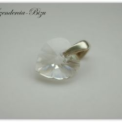 Zawieszka Swarovski Elements Heart 10mm Crystal