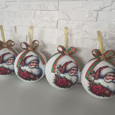 Zestaw bombek akrylowych MIKOŁAJ