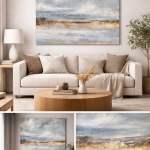  Abstrakcja Natura no. 4 Ręcznie malowany obraz XXL Strukturalny obraz 100x140cm - 