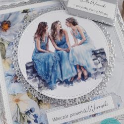 Kartka na wieczór panieński z kobietami, personalizacja