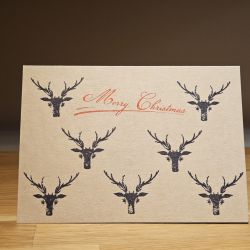 Kartka świąteczna - stemplowana