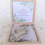 Kartka na Ślub Drewniane Pudełko-PPS15 - kartka na ślub w pudełku