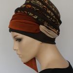 letni turban TURECKI - turban, szarfa wiązana z boku głowy