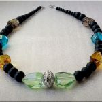 naszyjnik 130 - naszyjnik z onyksu i kryształu