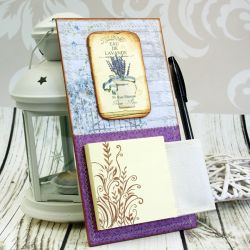 Notes na lodówkę -lawendowe lato