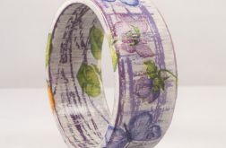 Bransoletka z motylem, decoupage