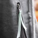 Szary worek plecak z przednią kieszenią bukla - 