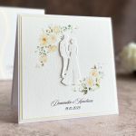 Kartka ślubna z pudełkiem i kopertą WP 132C - Kartka ślubna z pudełkiem