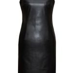 Skórzana sukienka / czarna – GIULIANA - sukienka z eco-skóry