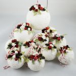 Oszronione bombki - komplet - 