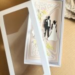 078,kartka w pudełku na ślub z torebką-młoda para - 078,kartka w pudełku na ślub z torebką-młoda para