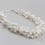 Perły w oplocie i srebro - piękny naszyjnik - 