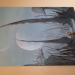 W Księżycową Jasną Noc - obraz olejny na płótnie