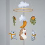 Baby mobile, karuzela leśne zwierzątka lis - 